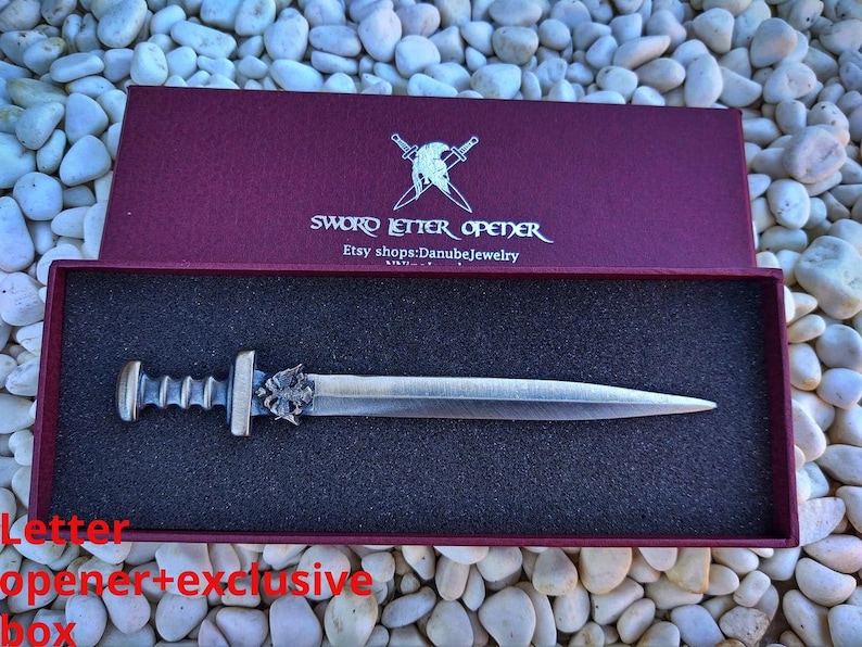 Letter Opener With Byzantine Signknife to Open Letterdagger Etsy