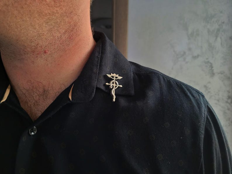 Nicolas Flamel Alchemy Symbol Pin Badge,alchemy Caduceus Pins,nicolas ...