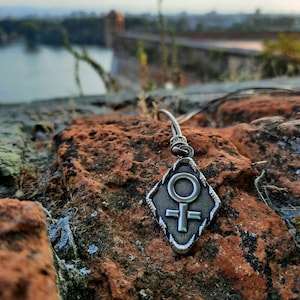 Venus female planetary glyph necklace,astrology,zodiac sign,horoscope jewelry,Planet glyph,amulet,Venus Goddess of love,Alchemical