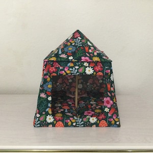 Floral/Mushroom Camping Tent for 11-1/2&quot; dolls/figures