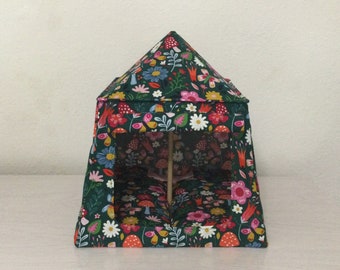 Floral/Mushroom Camping Tent for 11-1/2&quot; dolls/figures
