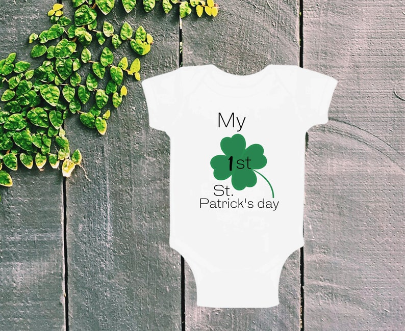 Patrick/'s day shirt My first St Lucky Irish shirts for babies