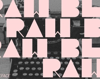 Raw Blocks Font: Bold Retro Typeface (OTF, TTF, Web Font)