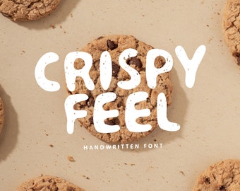 Crispy Feel Font: Textured Organic San Serif (Digital Download)