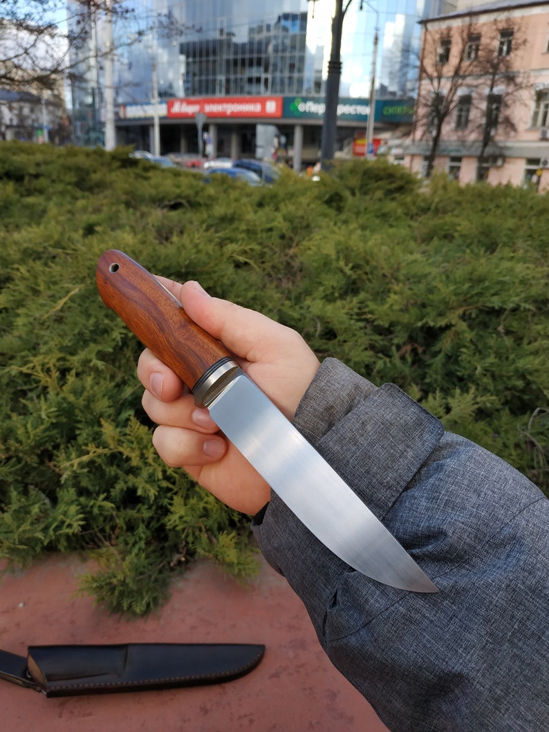 Hunting fixed knife. Steel M390 fixed blade knife custom knife Etsy