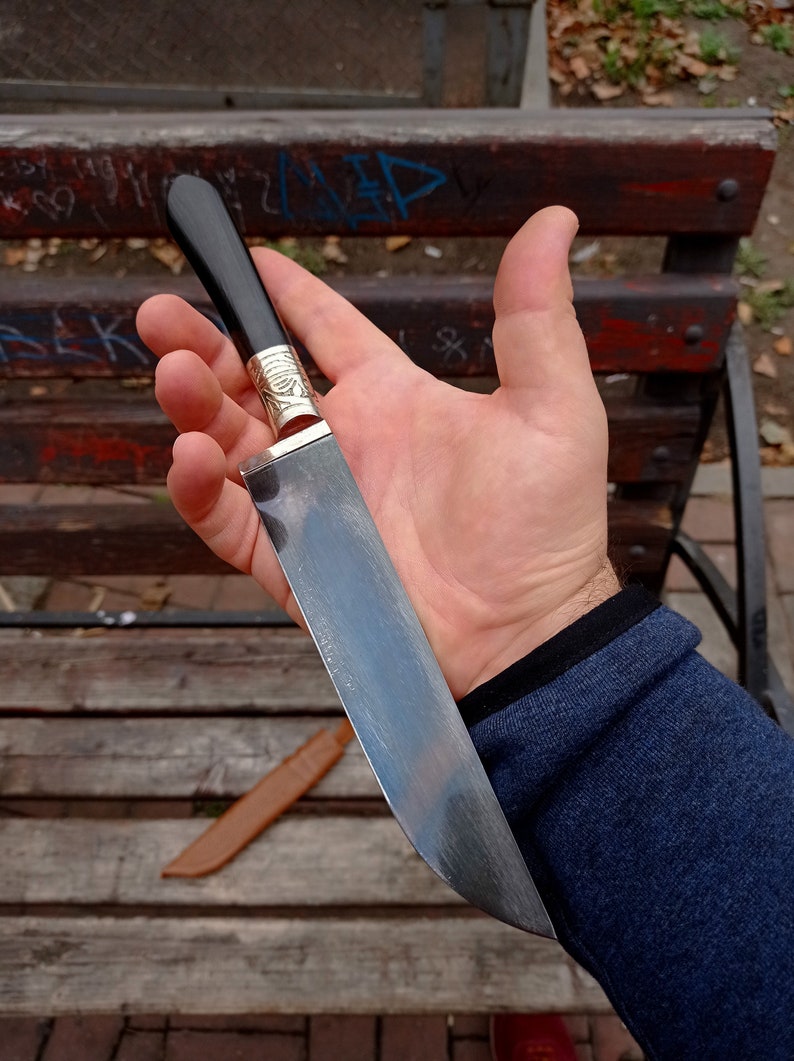 Kitchen knife. knife completely handmade in oriental style Etsy