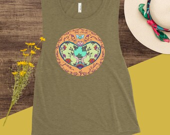 Débardeur fluide Shanti Muscle Om - Chemise de yoga Peace