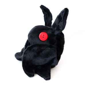 MADE TO ORDER Classic Baby Mothman Plush- Moth Man- Soft Cryptid Plush-Minky Keychain