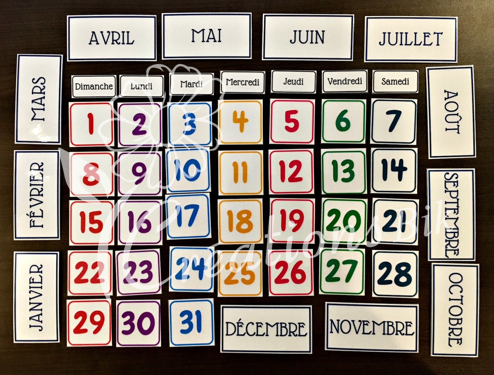 Visual calendar for children Etsy