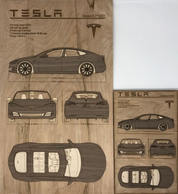 Tesla Model S P100d Blueprints