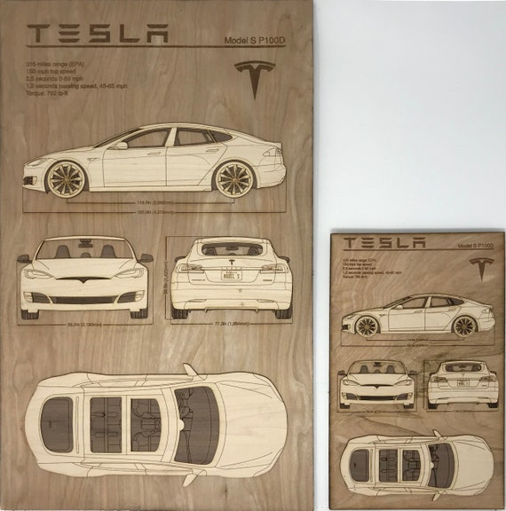 Tesla Model S P100d Blueprints