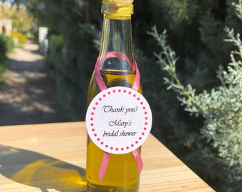 FREE EXPRESS SHIPPING, 70 wedding favors, organic, extra virgin, olive oil bottles