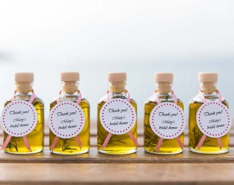 FREE EXPRESS SHIPPING, 70 wedding favors, organic, extra virgin, olive oil bottles