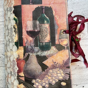 Wein Notizbuch mit Bindeverschluss