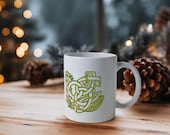 Eco friendly printed mug - Green Dragon