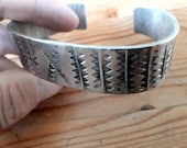 Custom Simple Viking Pewter Cuff Armband