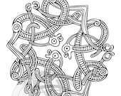 Ribbon Knot - Colour me in!