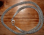 This "Viking knit" Trichinopoly hand made silver chain.