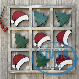 Christmas Tic Tac Toe Digital File - SVG - PDF -