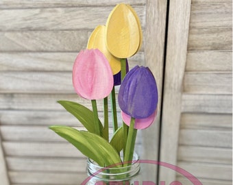 Digital File for Tulips - Tulip SVG - Digital Flowers -Instant Download