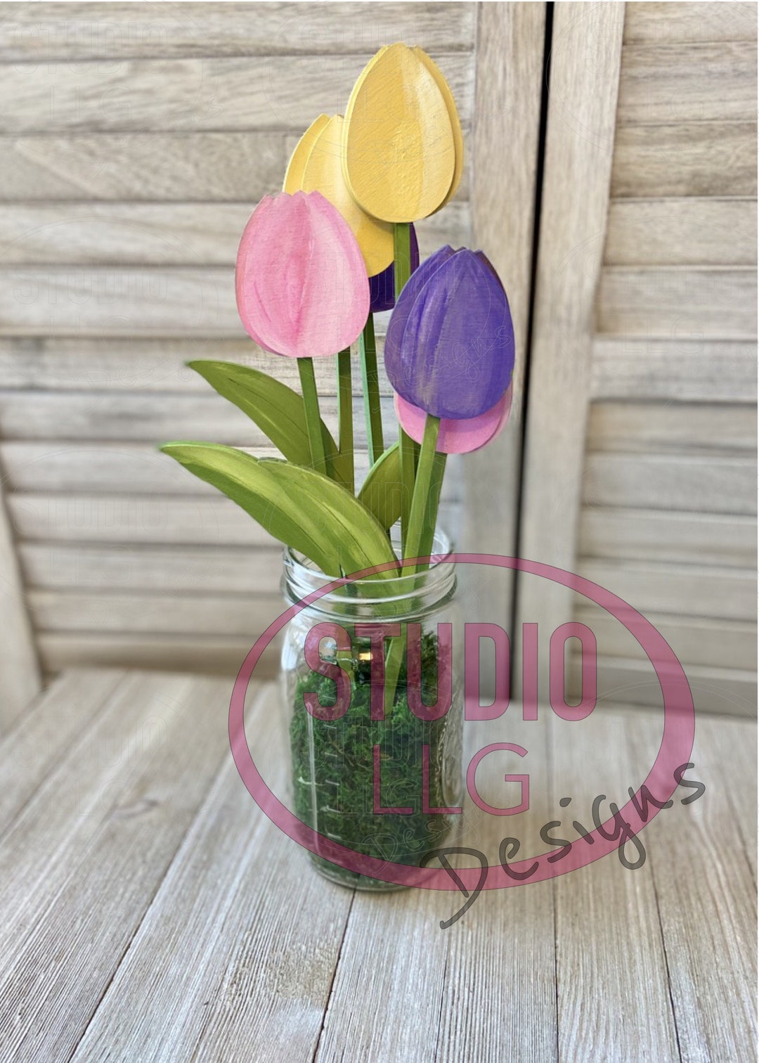 Digital File for Tulips - Tulip SVG - Digital Flowers -instant Download ...