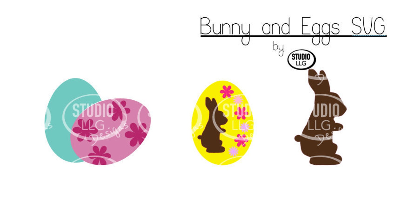 Bunny and Egg SVG Instant Download Easter Bunny Egg - Etsy