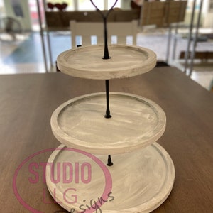 Digital Design 3 Tiered Tray Download File for Laser Cutters - 3 Tiered Tray Digital File, Farmhouse Tray File Digital Design