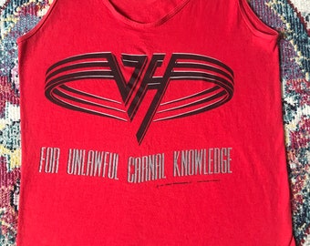 ヴィンテージ 1991 VAN HALEN For Unlawful Knowledge ツアー T