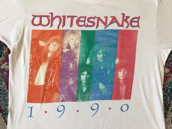 Vintage Whitesnake 1990 Slip of the Tongue Tour T Shirt XXL