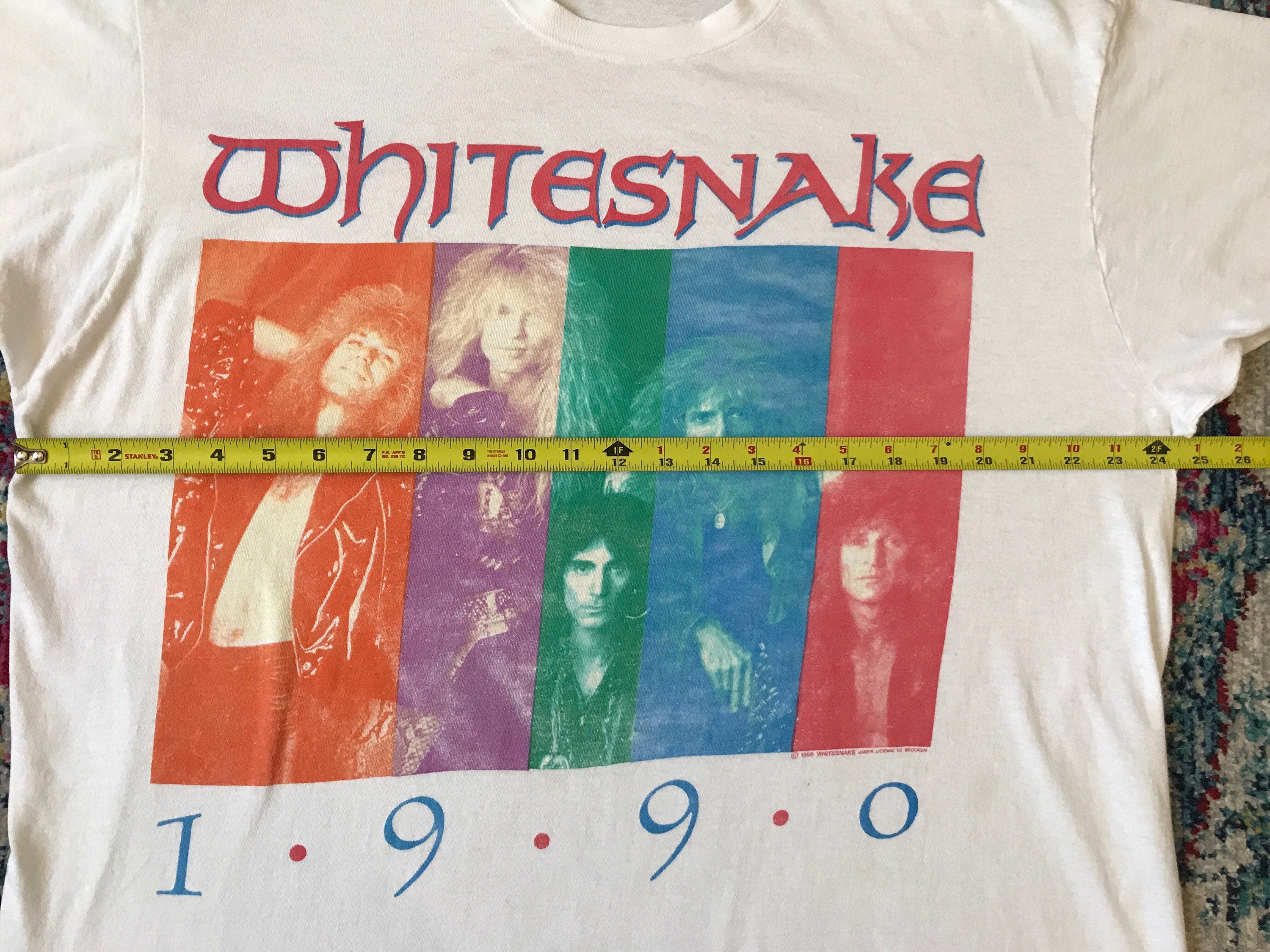 Vintage Whitesnake 1990 Slip of the Tongue Tour T Shirt XXL