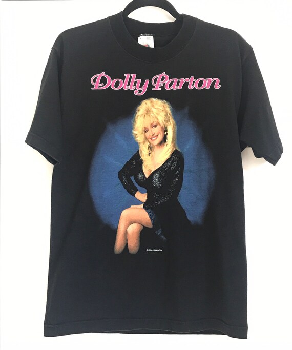 90'S Fruit of the Loom Dolly Parton Band T-Shirt, Made in USA, Men's L Size, Vintage /eaa496823