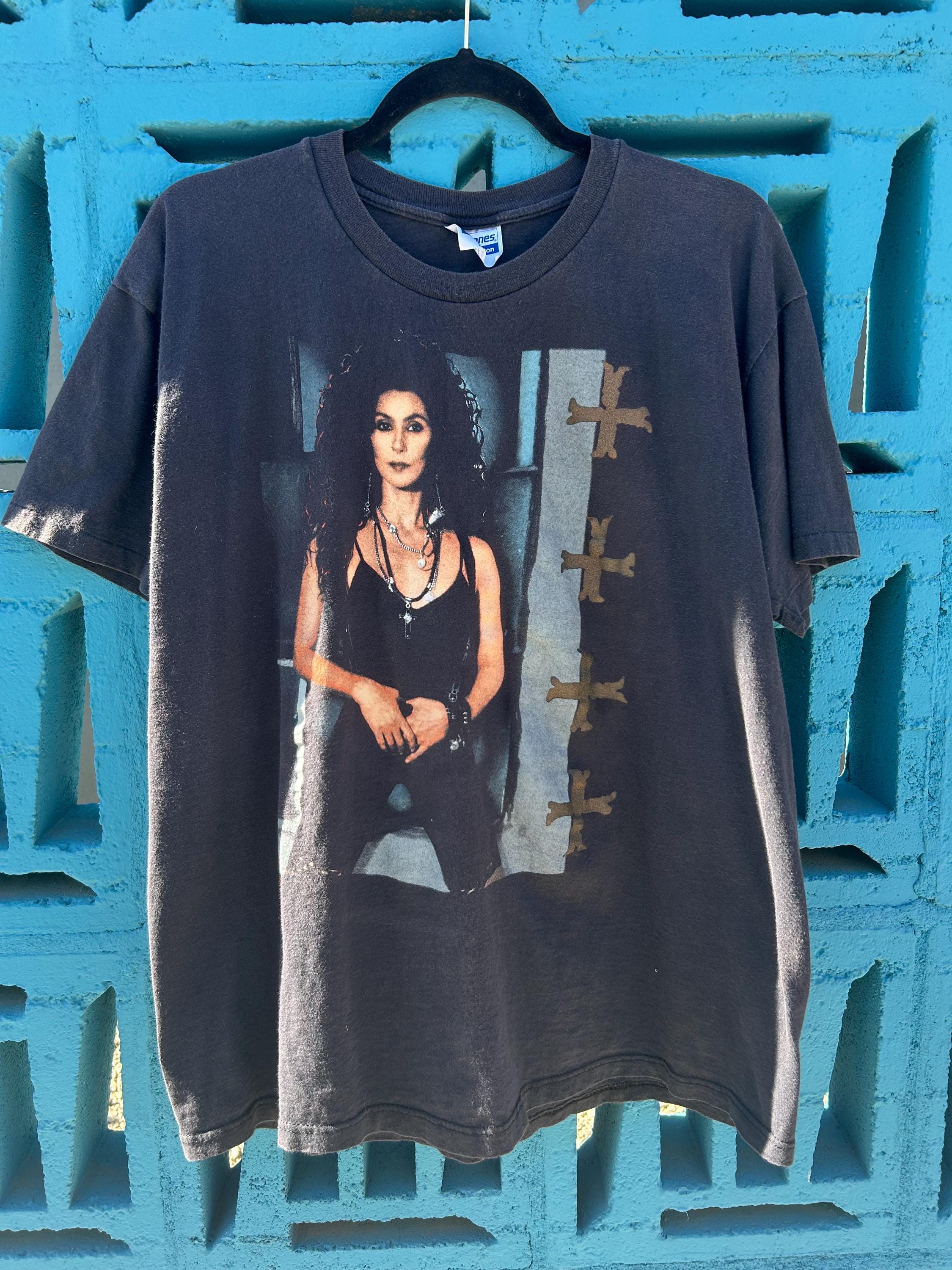 Vintage 1990 Cher Heart of Stone Tour T-shirt L/XL - Etsy
