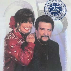 Vintage 1994 Waylon Jennings & Jessi Colter 25th Anniversary Shirt Size XL