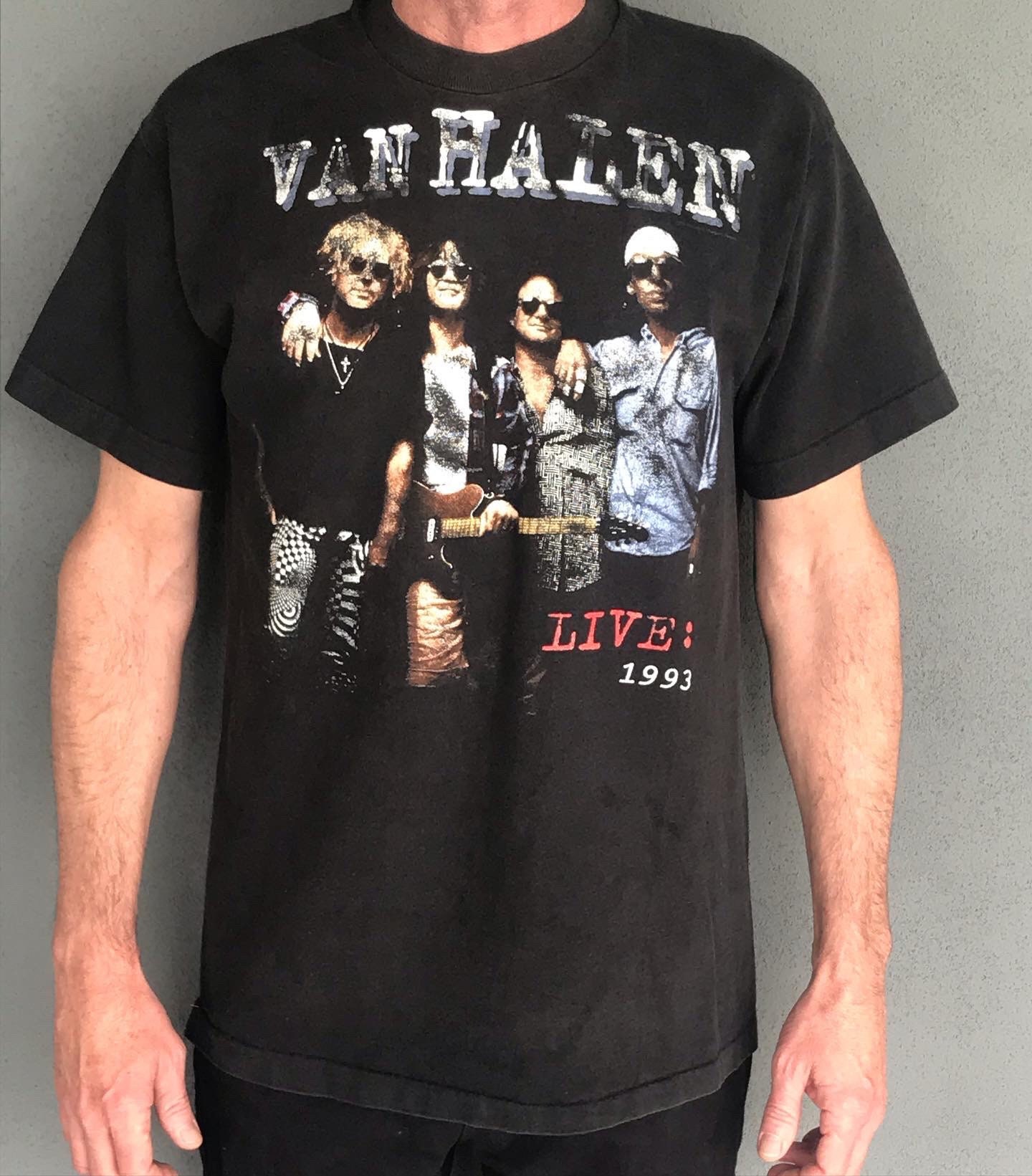 Vintage 1993 Van Halen Tour Shirt Size 