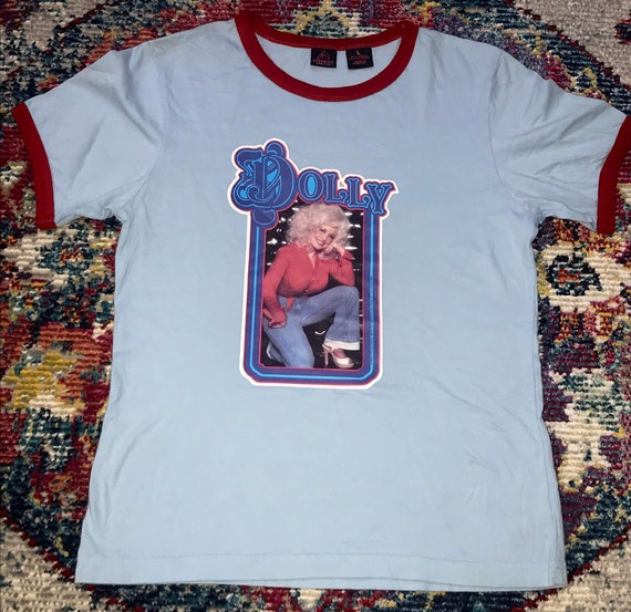 Vintage 1978 Dolly Parton Iron Transfer on 90s Rin