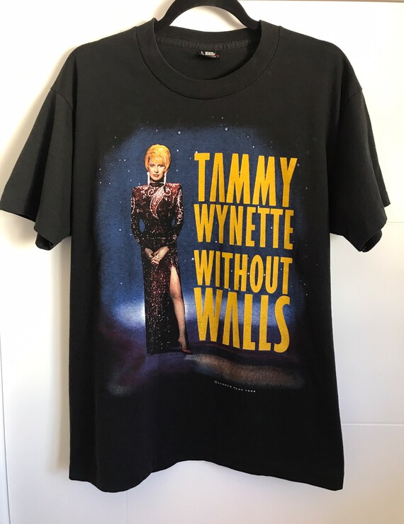 Vintage Tammy Wynette 1994 Without Walls // Girl Thang Tour T Shirt Large