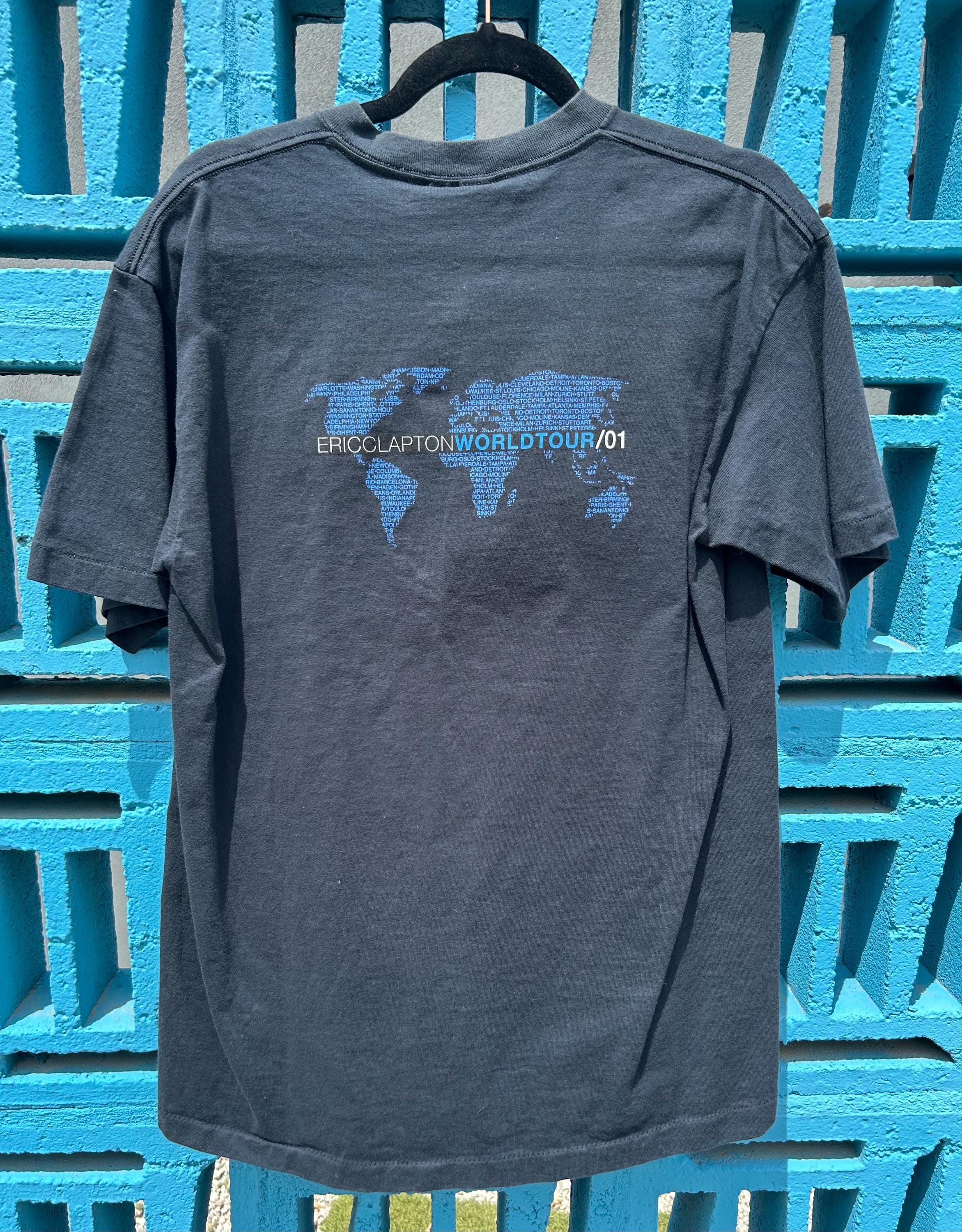 エリック・クラプトン ワールドツアー2001 Tシャツ2枚セット ヴィンテージ 2001 エリック・クラプトン ワールドツアー Tシャツ L