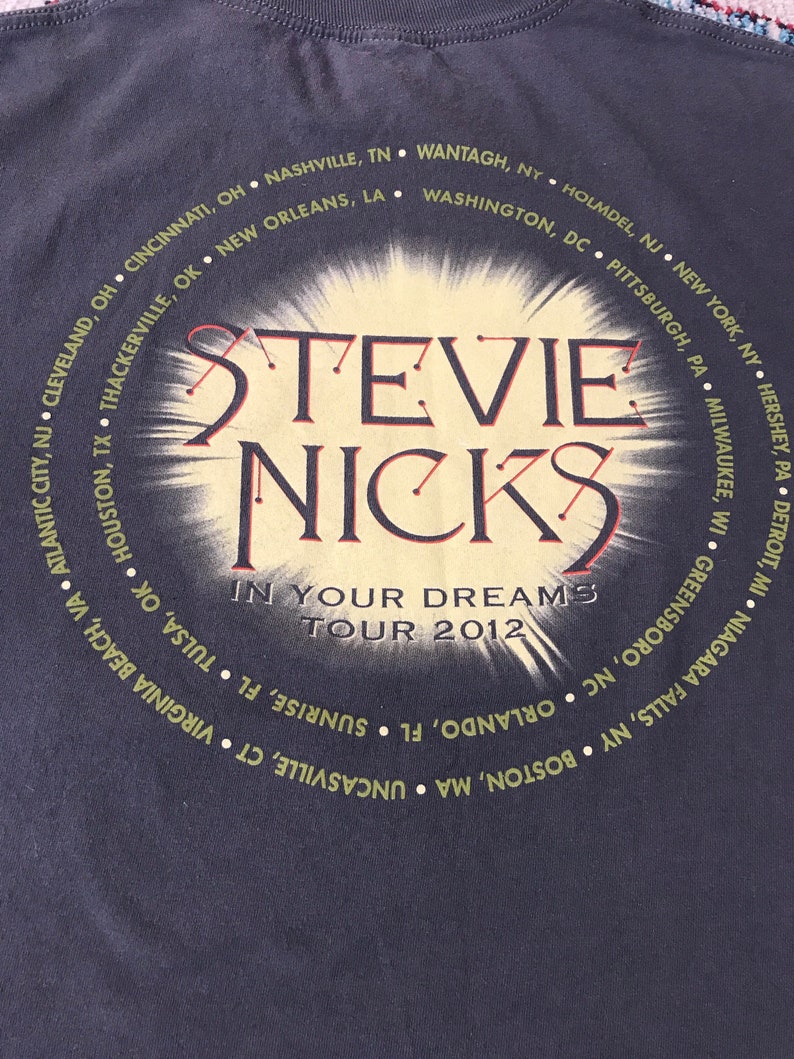 Stevie Nicks 2012 \u2018In Your Dreams\u2019 Tour Shirt Size Medium