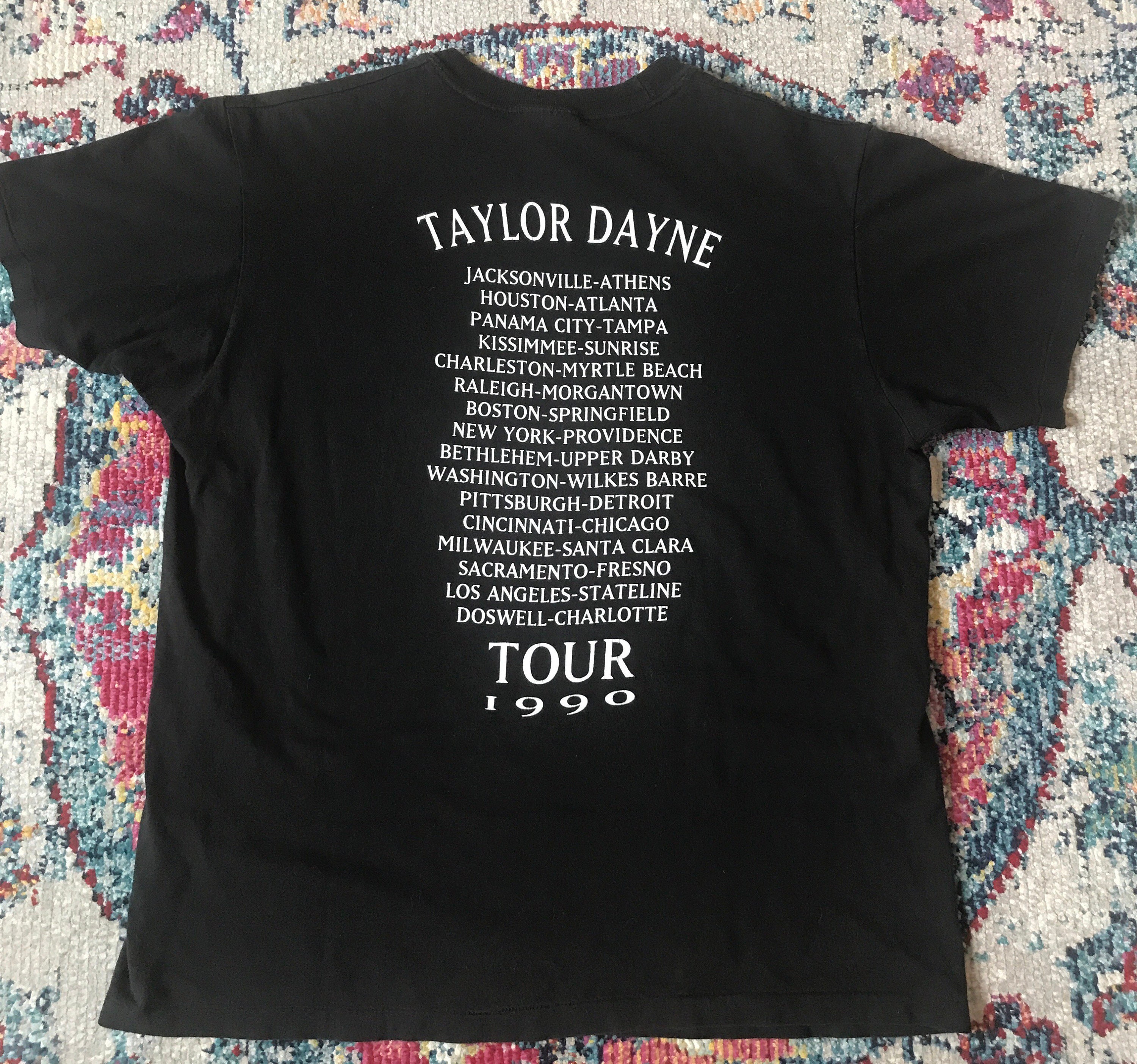 Vintage Taylor Dayne 1990 Tour Concert Shirt Size Large - Etsy