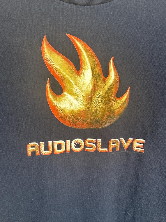 Vintage 2003 Audioslave Navy Flame T Shirt Large - Etsy