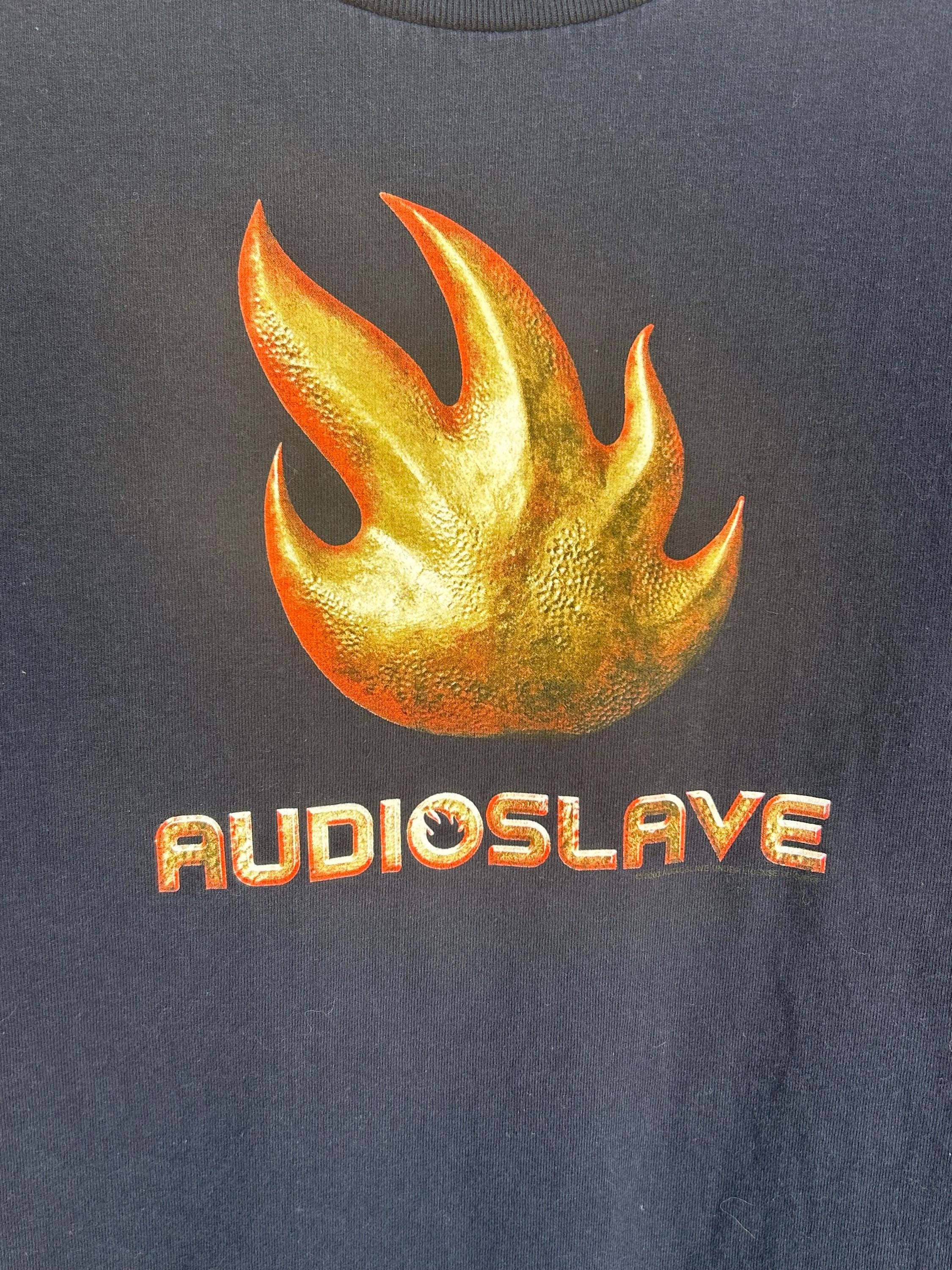 Vintage 2003 Audioslave Navy Flame T Shirt Large - Etsy