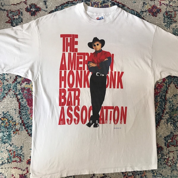 Vintage Garth Brooks 1993 American Honky Tonk Bar Association Tour XL XXL