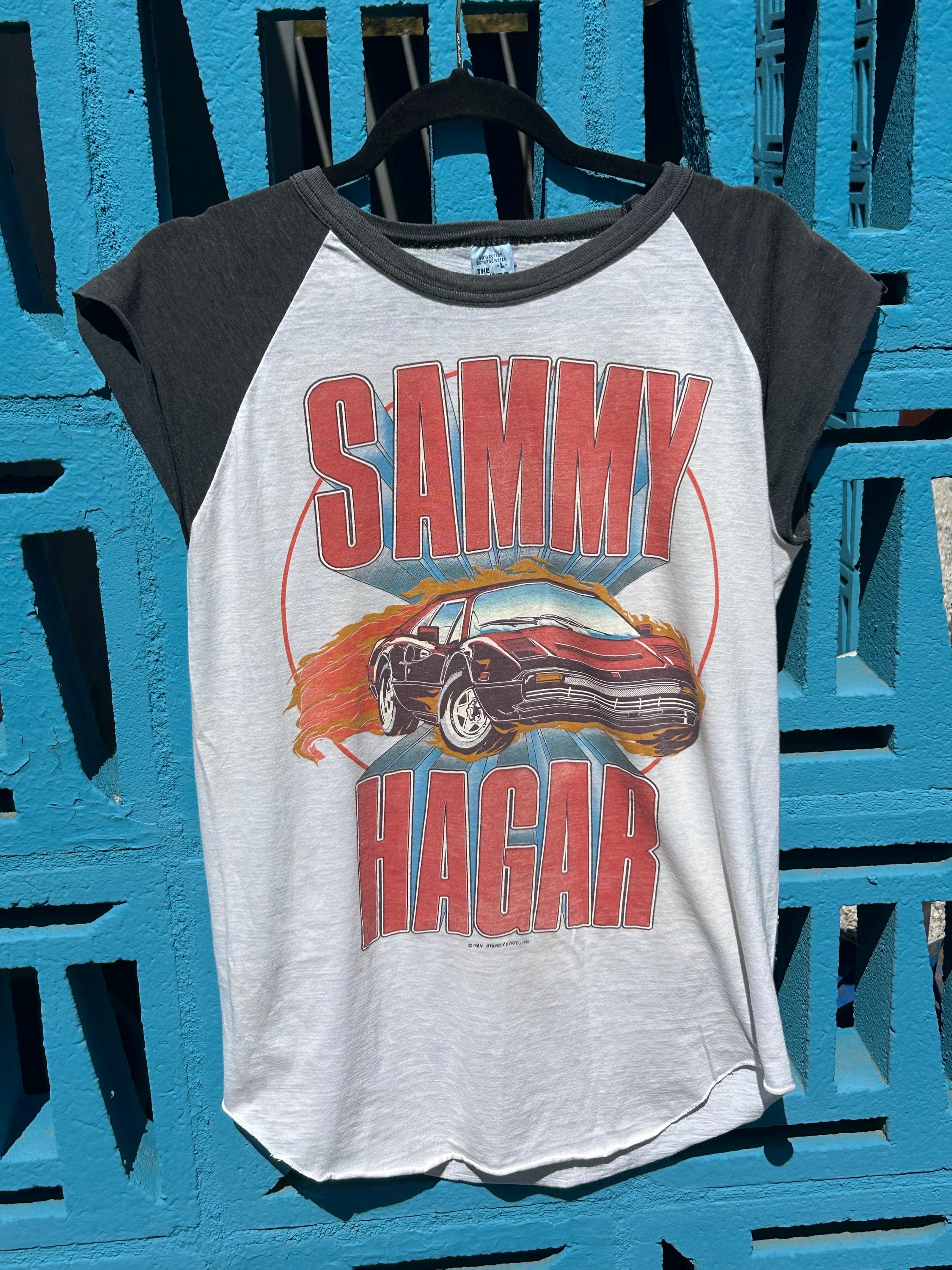 Vintage 1984 Sammy Hagar I Can't Drive 55 Raglan Muscle Tank T