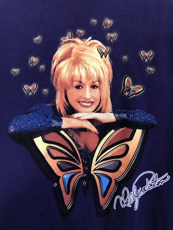 Rare Vintage 90s Dolly Parton Dollywood Butterfly… - image 2