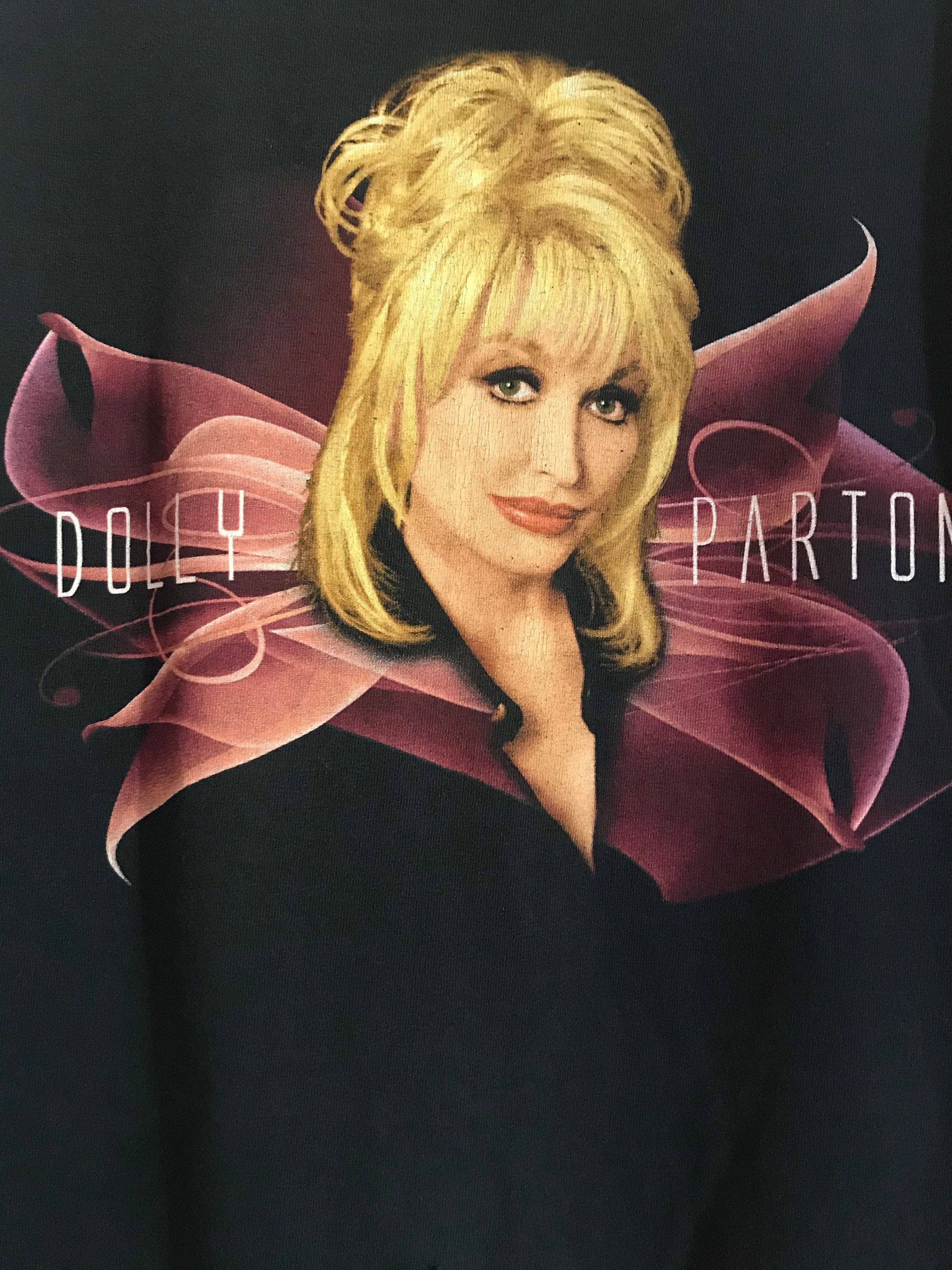 Y2K Dolly Parton 2004 Tour Concert Shirt Maat Klein Bijna Etsy