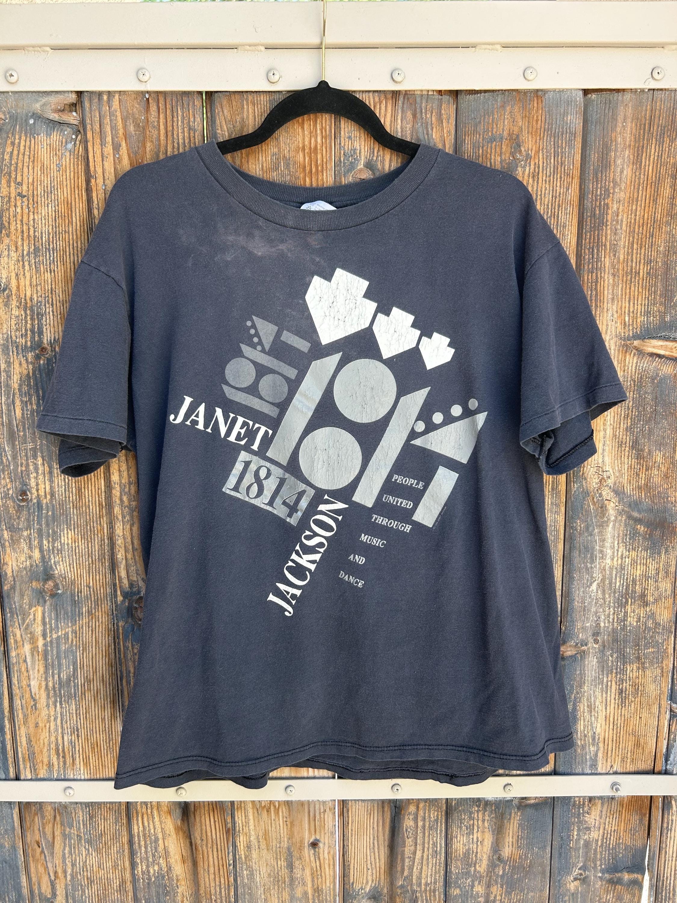 Clothing Janet Jackson Tee Shirt 1990 VTG JANET JACKSON RHYTHM