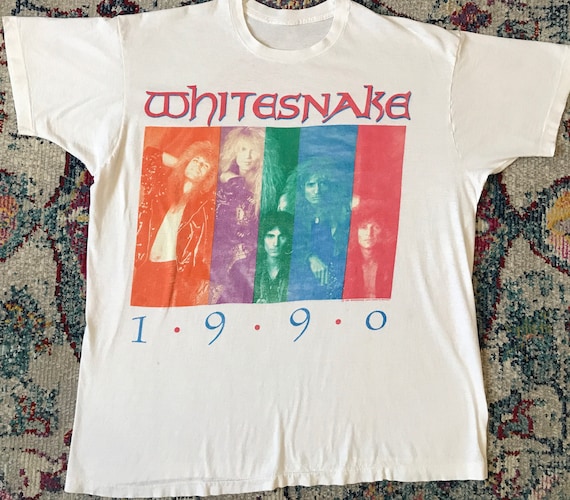 Vintage Whitesnake 1990 Slip of the Tongue Tour T Shirt XXL