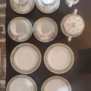 Antique MZ Altrohlau CMR Czechoslovakia/MZ Austria 14 Piece Art Deco Tea Set