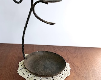 Metal candlestick for one candle / for long candles / candle puller / Germany