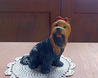 ヴィンテージ磁器ヨークシャーテリア犬の置物 4インチ - Etsy 日本